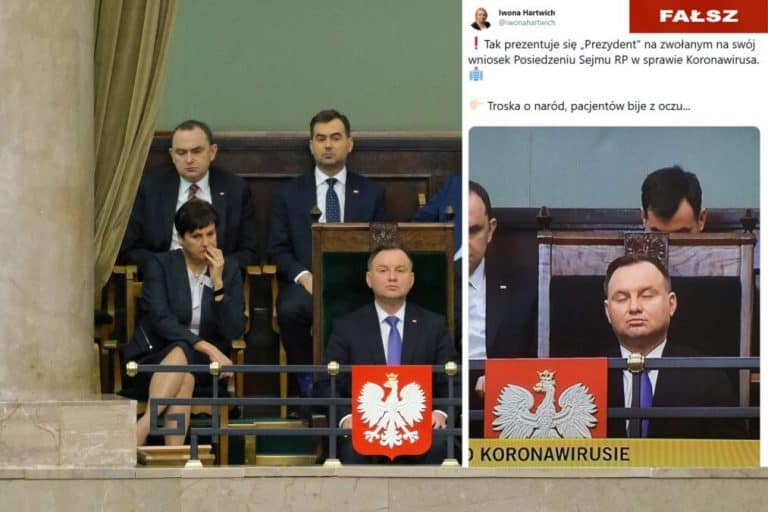 Posłanka Hartwich rozpowszechnia nieprawdziwe informacje na temat prezydenta Andrzeja Dudy