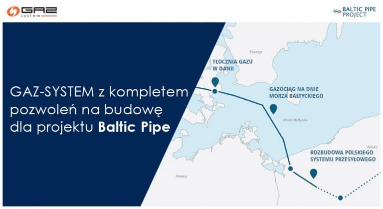 Gaz-System: Baltic Pipe ma już komplet pozwoleń