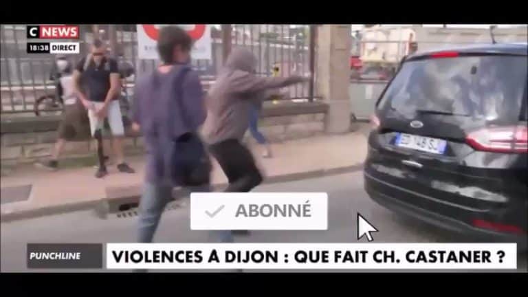 Atak Antify na konwój samochodów z Marine Le Pen