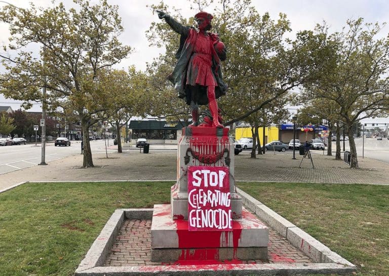 USA: W mieście Columbus zdemontowano pomnik… Krzysztofa Kolumba