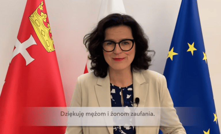 Aleksandra Dulkiewicz podziękowała „mężom i żonom zaufania”