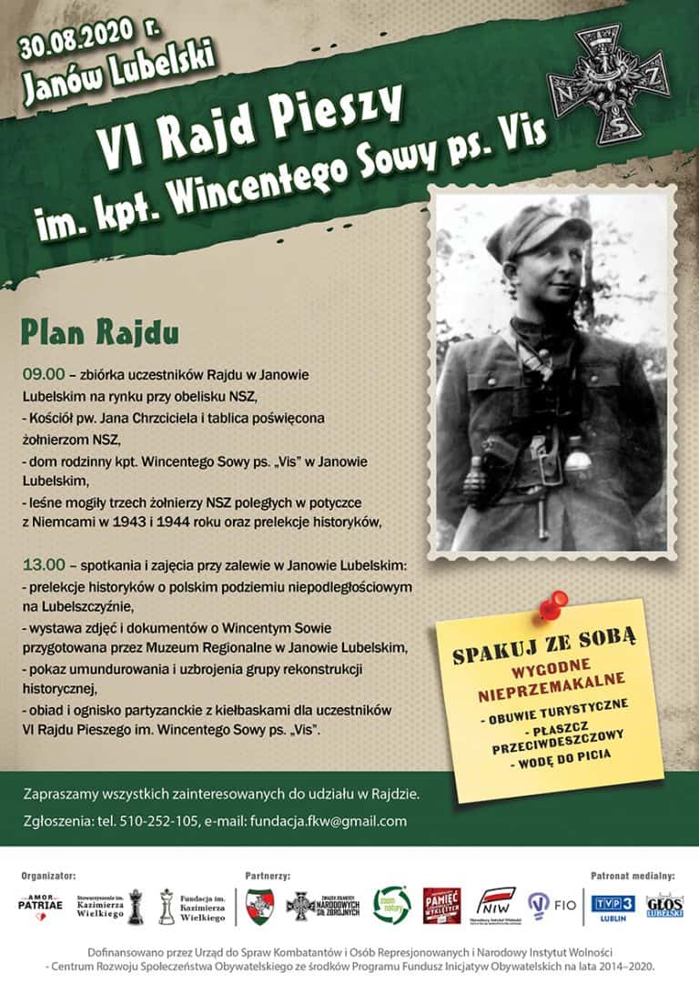 VI Rajd Pieszy im. Wincentego Sowy ps. „Vis”