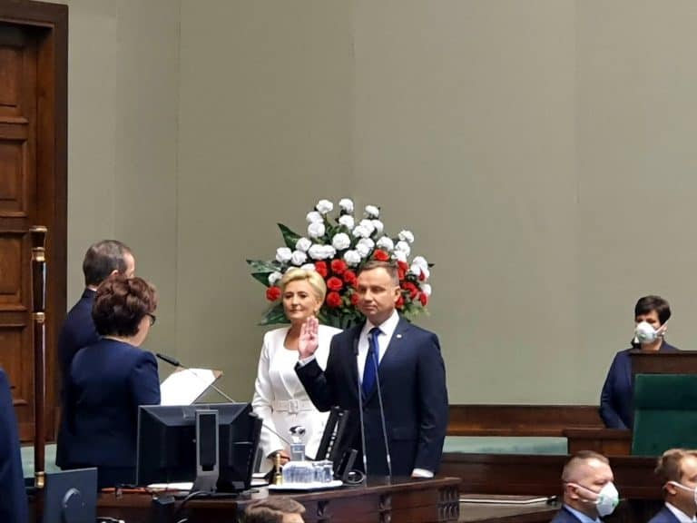 Prezydent Andrzej Duda złożył przysięgę, obejmując urząd prezydenta na drugą kadencję