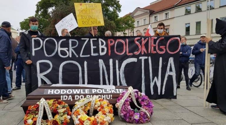 W Warszawie odbyła się manifestacja rolników przeciwko tzw. „Piątce dla Zwierząt”