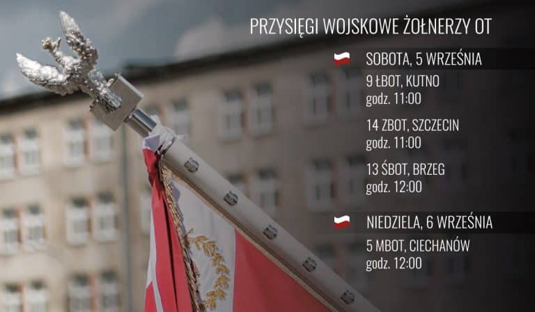 Cztery przysięgi Terytorialsów w ciągu dwóch najbliższych dni
