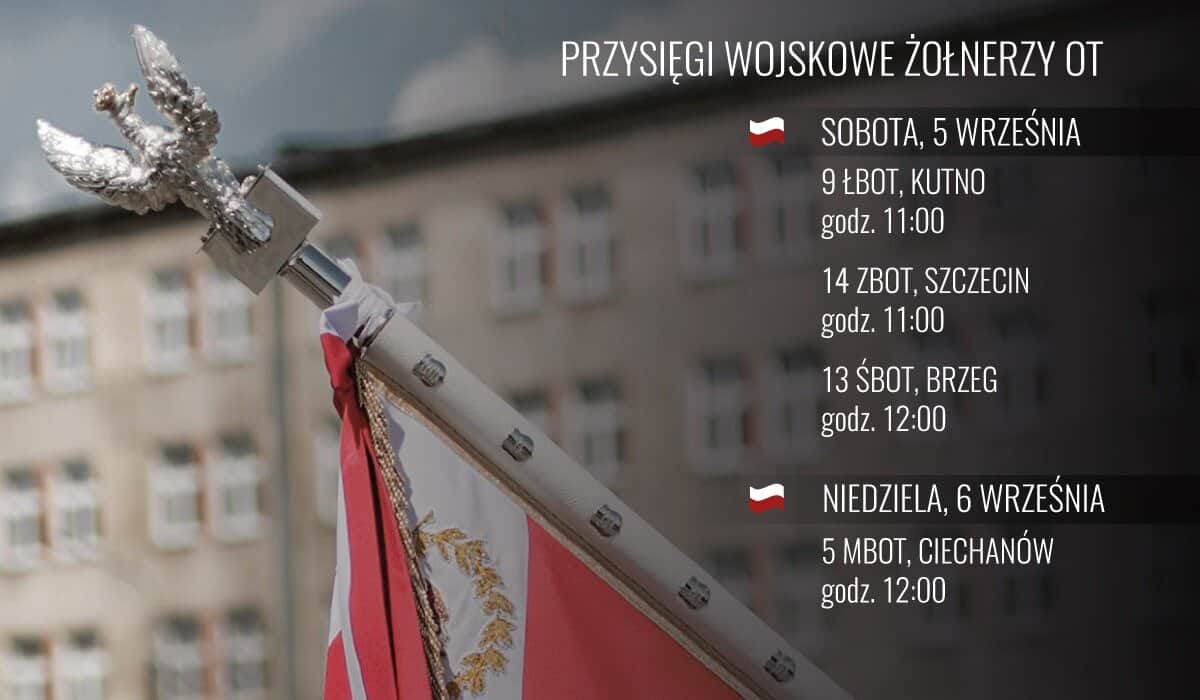 Cztery przysięgi Terytorialsów w ciągu dwóch najbliższych dni