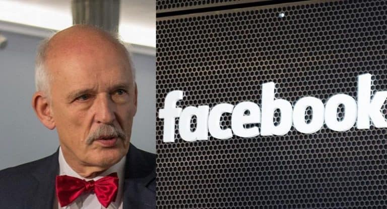 Janusz Korwin-Mikke rozważa wytoczenie procesu sądowego facebookowi w zwiąku z usunięciem jego konta