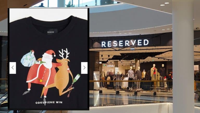 Firma Reserved wycofała z swej oferty obrazoburczą koszulkę