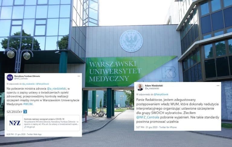 Zapowiedziano kontrolę NFZ w sprawie szczepionek poza kolejnością