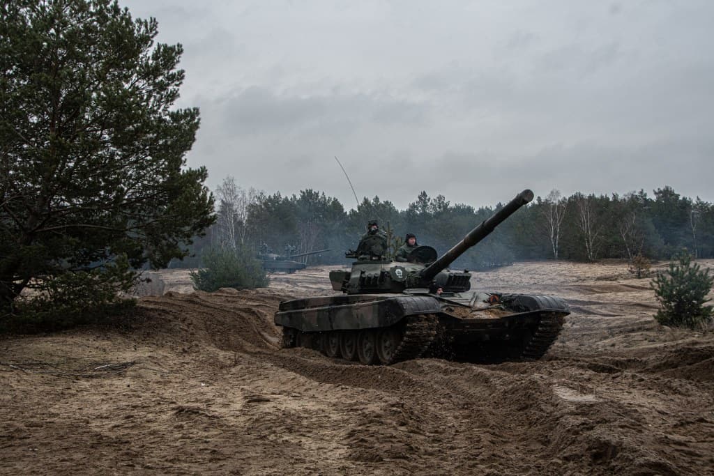 Kurs kierowców czołgu T-72 w 34 Brygadzie Kawalerii Pancernej