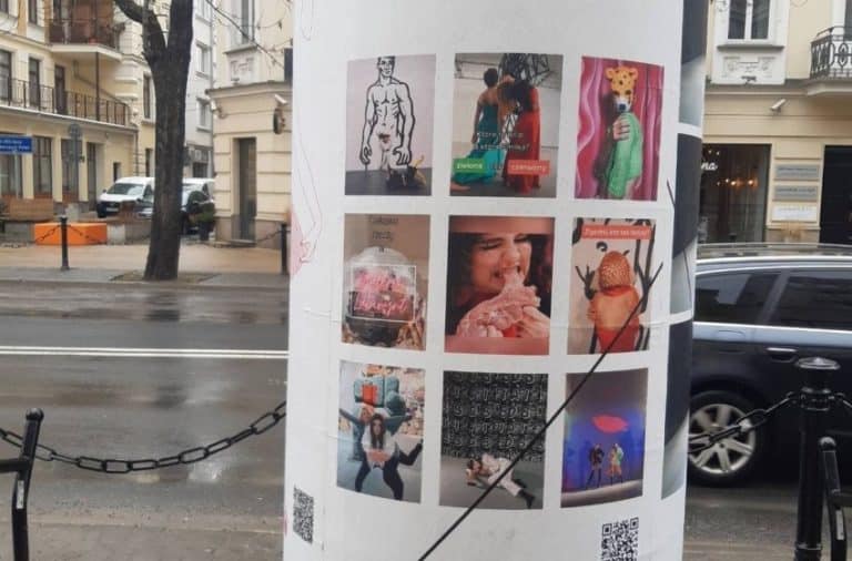 Kobieta jedząca abortowane dziecko – tak promuje się lubelska galeria