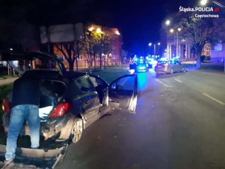 Pościg ulicami Częstochowy. Policjanci oddali strzały