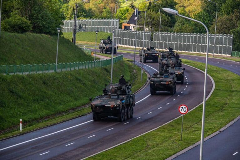Trwa przemieszczanie pododdziałów 18 Dywizji Zmechanizowanej na ćwiczenie Dragon 21