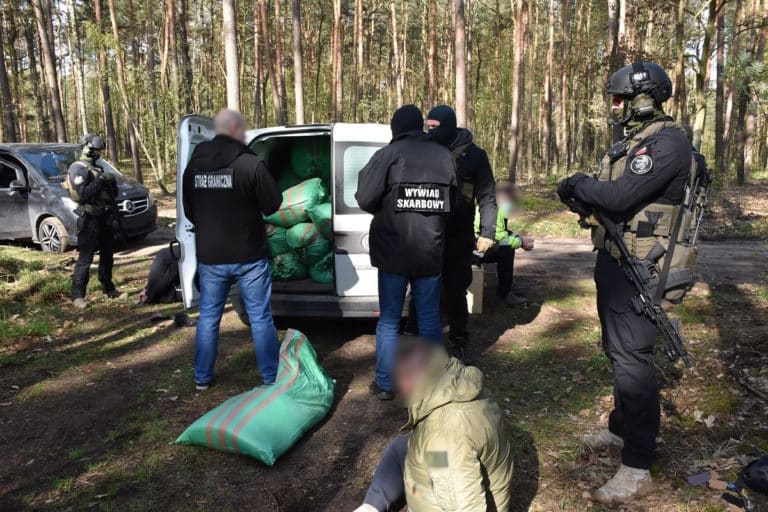 Zlikwidowano nielegalną fabrykę tytoniu ukrytą w lesie