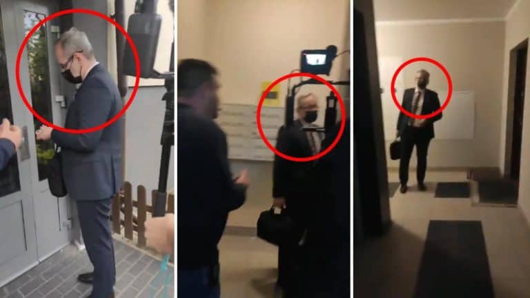 Kilkanaście osób wtargnęło do bloku, gdzie mieszka minister Niedzielski. Padły groźby