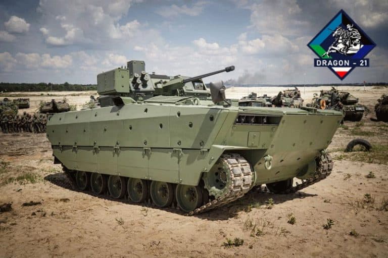 BWP Borsuk zaprezentowany w czasie ćwiczeń Dragon-21