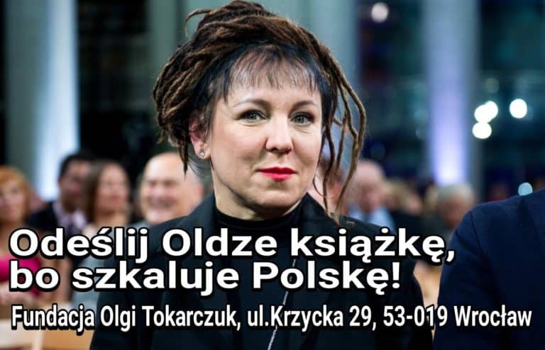 #OdeślijOldzeKsiążkę – akcja na Twitterze w odpowiedzi na haniebną postawę Olgi Tokarczuk