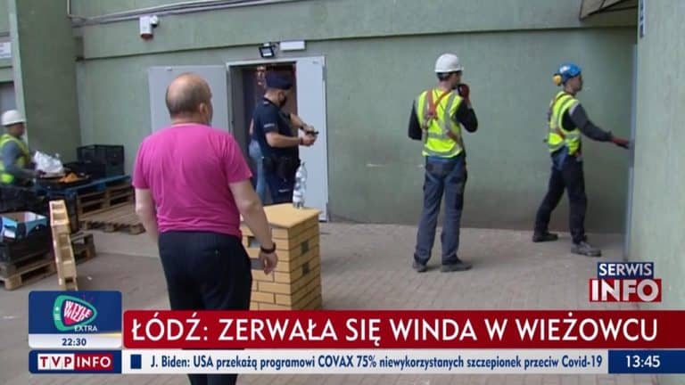Makabryczny wypadek w Łodzi. W wieżowcu zerwała się winda
