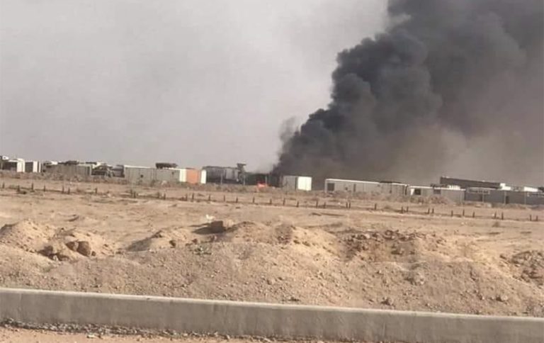 Atak dronów na skład amunicji w Nadżafie (Irak)