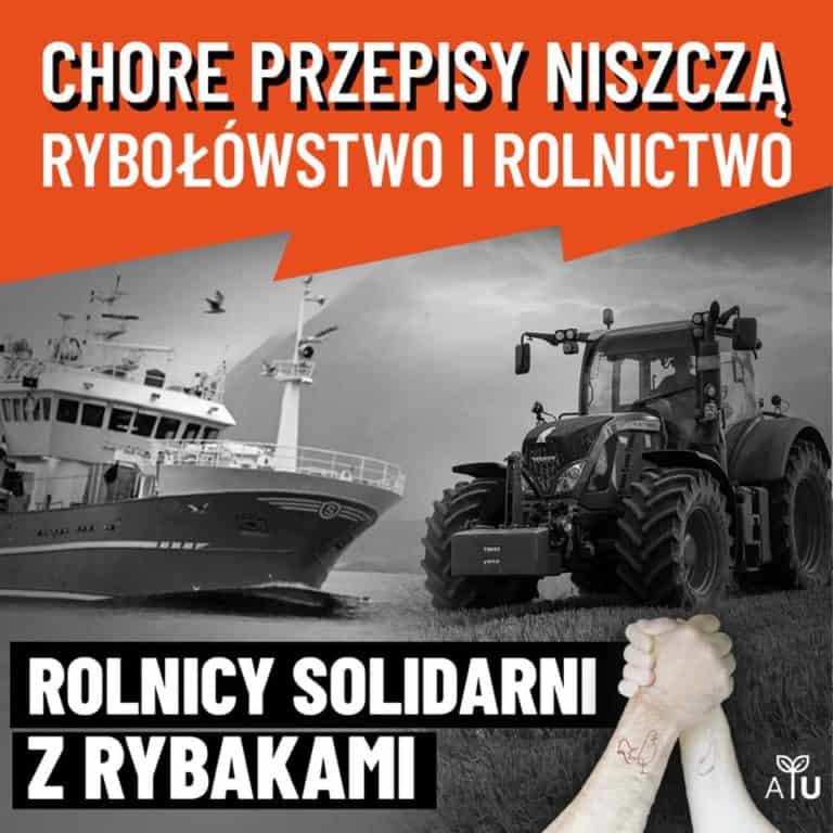 Protest rybaków wspieranych przez AgroUnię. Poważne utrudnienia