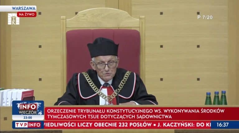 Trybunał Konstytucyjny: Środki tymczasowe TSUE dotyczące sądownictwa są niezgodne z konstytucją