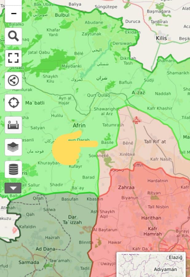 Zmasowane ataki rosyjskiego lotnictwa w Afrin, zaatakowana została baza wojsk tureckich