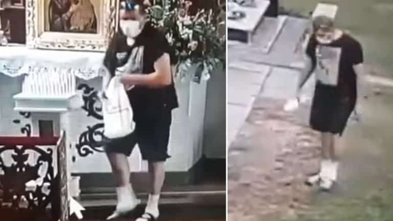 Ukradł datki ze skarbonki w kościele. Nagrały go kamery monitoringu