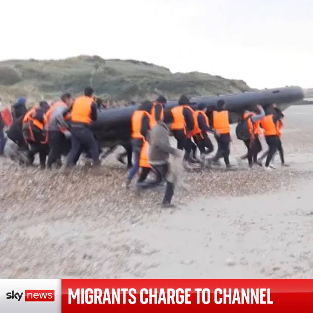 Iskrzy na linii Londyn – Paryż. Chodzi o imigrantów