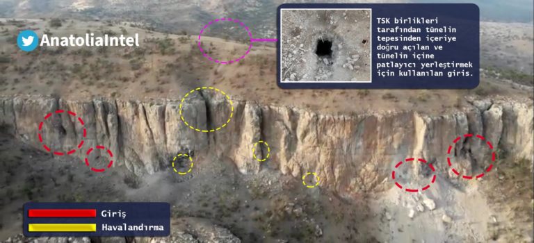 Tak wyglądał system tuneli PKK w regionie Avaşin (północny Irak) zniszczony przez tureckich komandosów