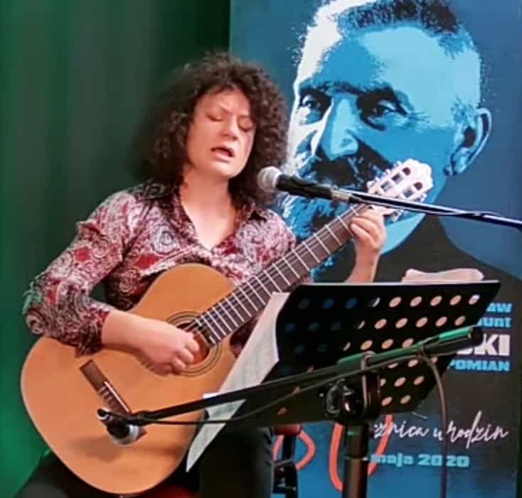 Izabella Konar jako gość spotkań muzyczno-poetyckich Piotra Kasjasa