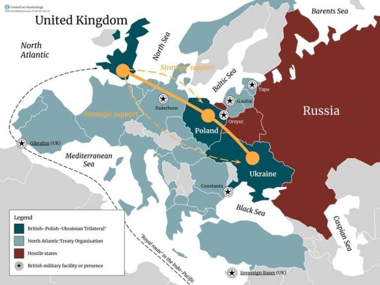 Wielka Brytania rozważa możliwość stworzenia sojuszu Londyn – Warszawa – Kijów
