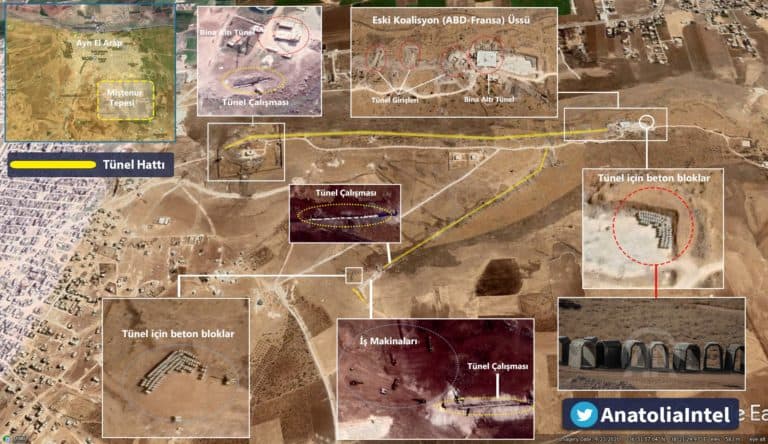 Przygotowując się na turecki atak, Kurdowie (PKK) zbudowali sieć tuneli w rejonie Ajn al-Arab