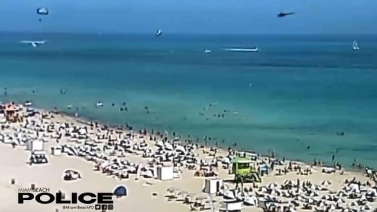 W Miami Beach na Florydzie śmigłowiec wpadł do morza
