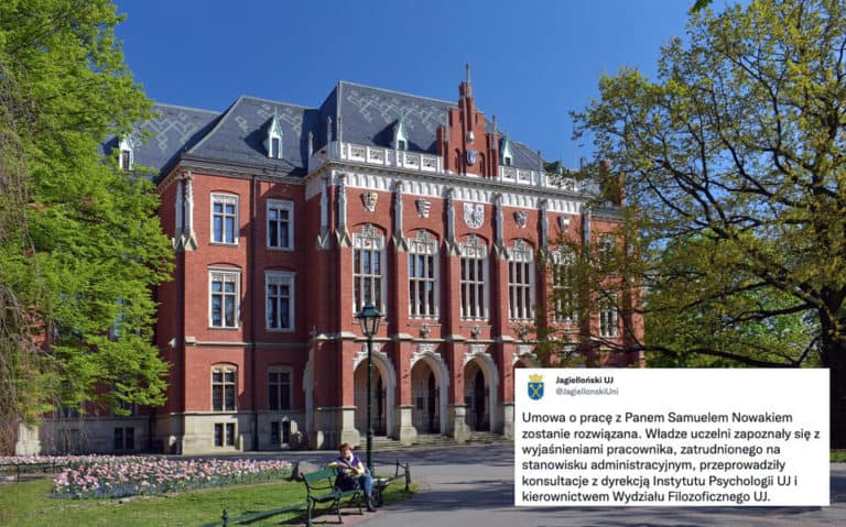 Chciał robić farsz do pierożków z ludzkich płodów, UJ rozwiąże z nim umowę o pracę
