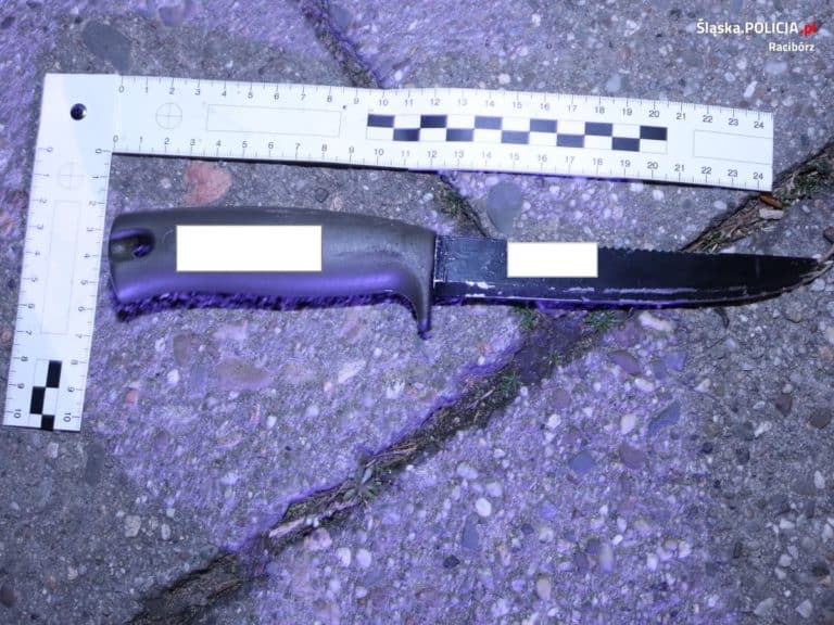 W Raciborzu nożownik zaatakował policjantów, ci użyli broni służbowej