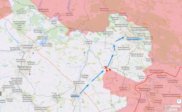 Hajdaj: Trasa Bachmut – Lisiczańsk nie jest zablokowana
