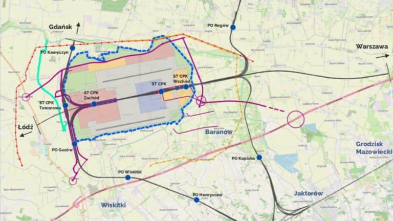 Tak ma wyglądać CPK – pasy startowe, koleje i drogi…