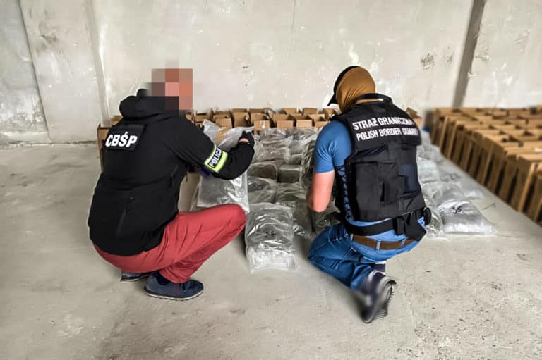 Marihuana ukryta w transporcie hiszpańskiego wina
