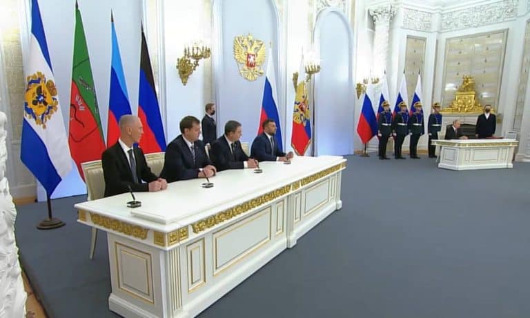 Putin podpisał dekret w sprawie aneksji czterech ukraińskich obwodów do Rosji