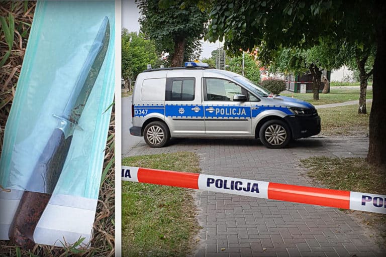 Policjanci zaatakowani nożem przez Ukraińca. Jeden z mundurowych z poważną raną