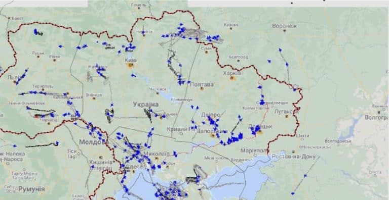 Głównodowodzący armii Ukrainy pokazał mapę rosyjskich ataków