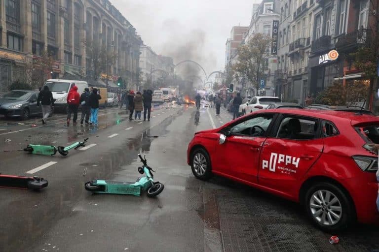 Zamieszki w Brukseli po meczu Belgia – Maroko