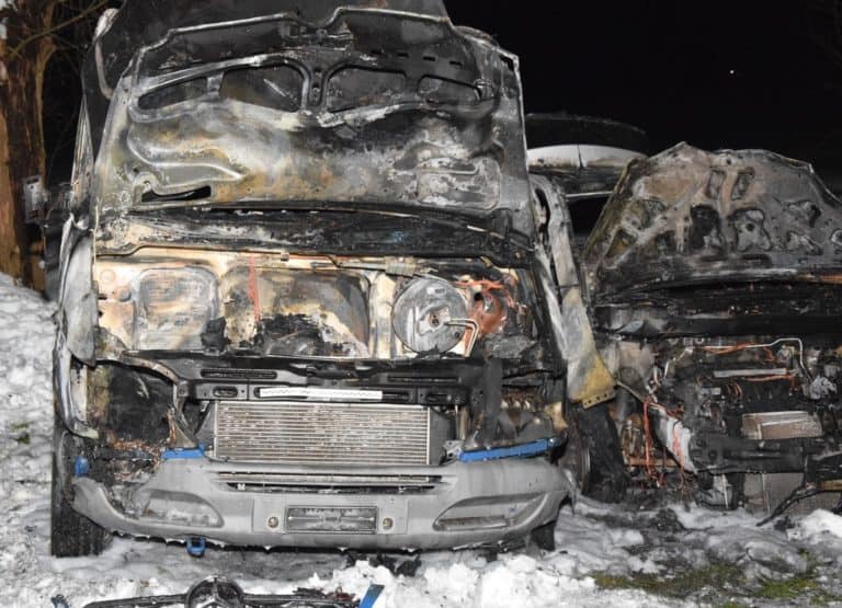 Z koktajlem Mołotowa na samochody. Sprawca jest już w rękach policji