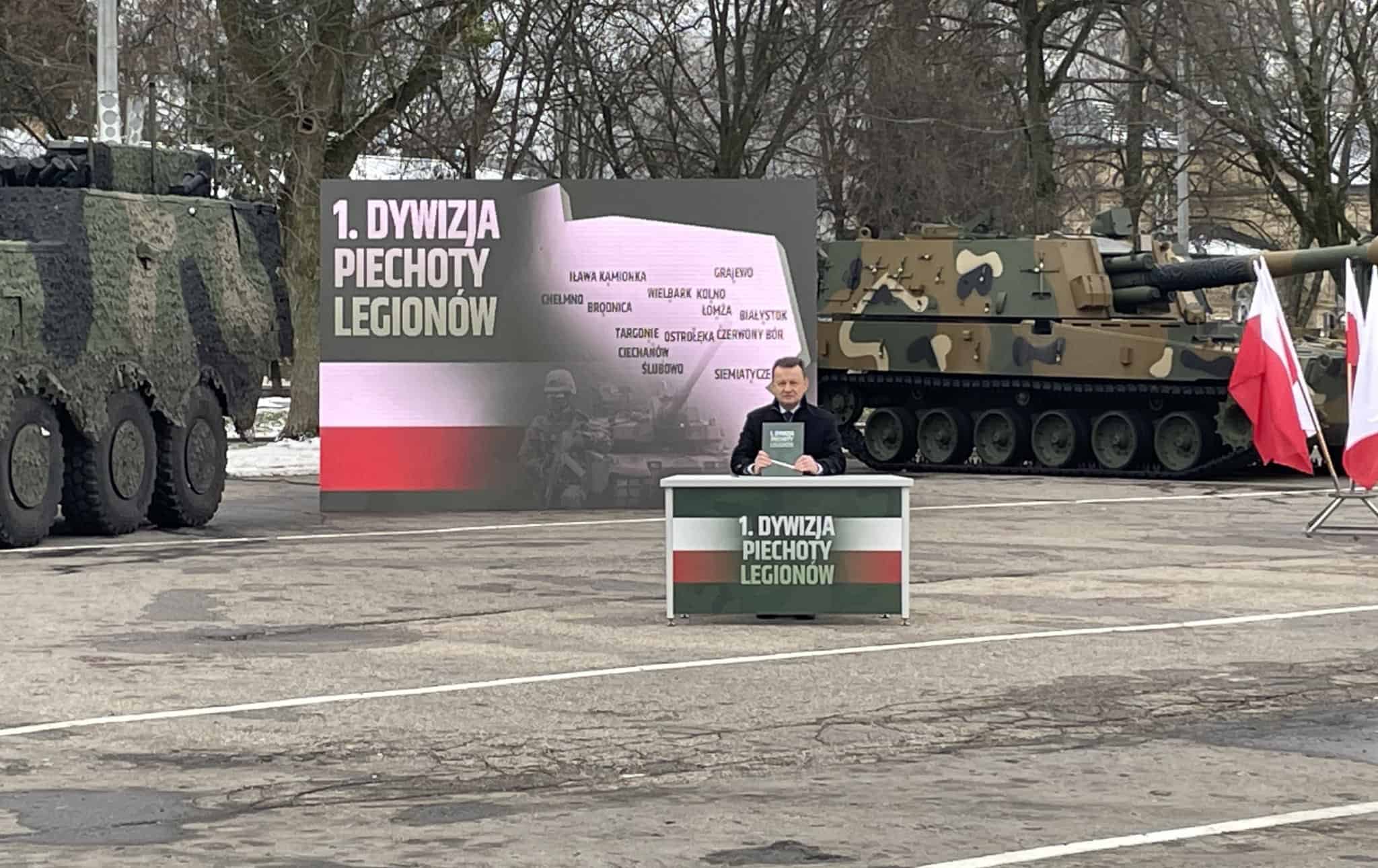 Szef MON zatwierdził koncepcję formowania 1. Dywizji Piechoty Legionów – nowej dywizji WP