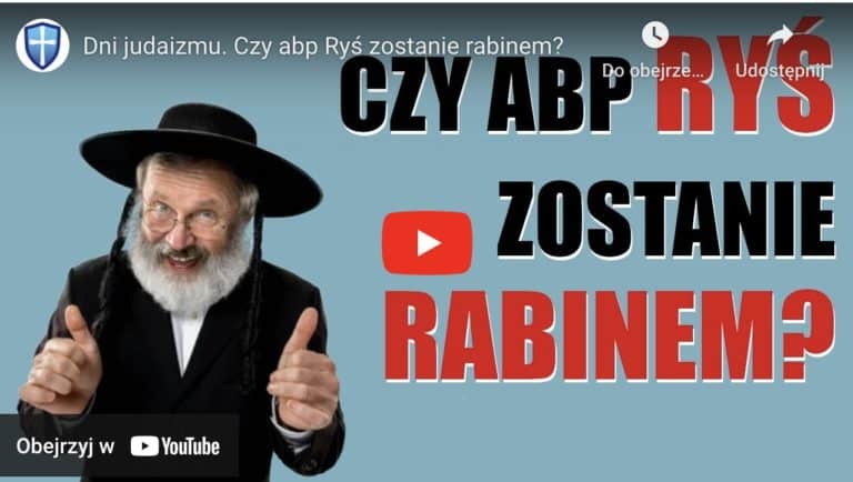 Czy abp Ryś zostanie rabinem? (a może już nim jest?)