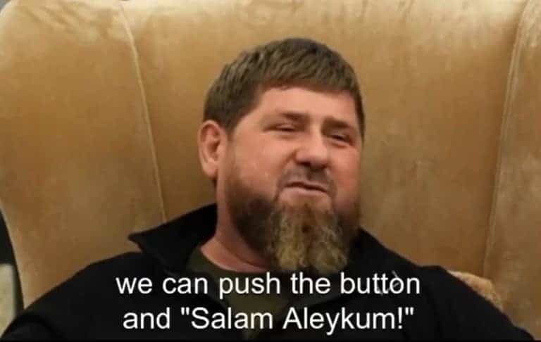 Totalny odlot Kadyrowa: „Naciśniemy przycisk i 'Salam alejkum’. Po co nam świat bez Rosji?”