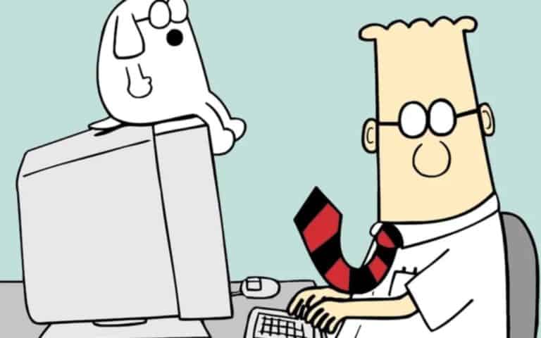 Komiks „Dilbert” znika z amerykańskiej prasy. Jego autor znalazł się na czarnej liście