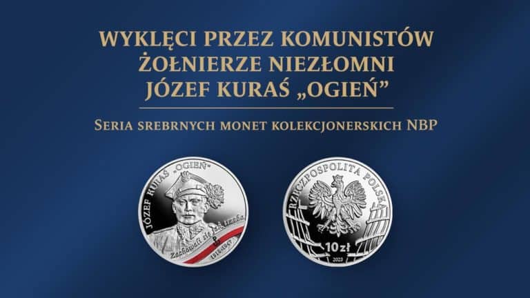 Józef Kuraś „Ogień” na monecie kolekcjonerskiej NBP