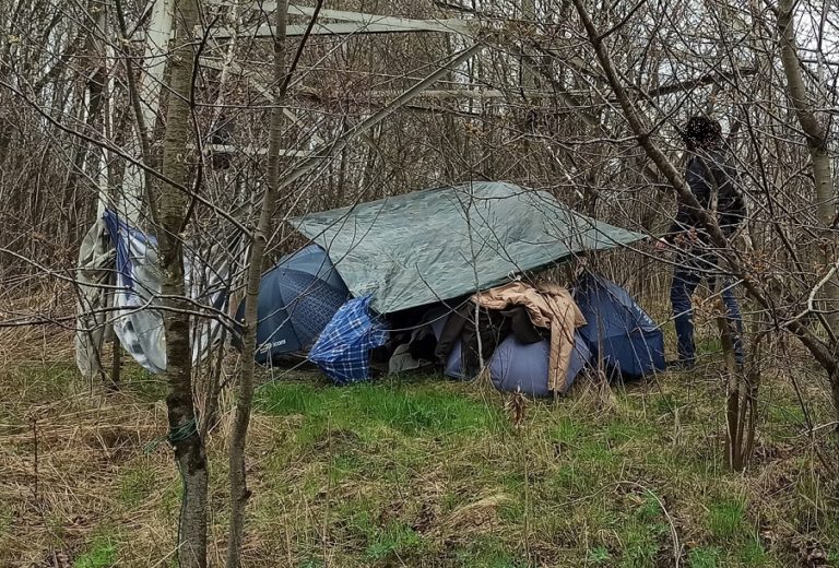 Poszukiwany ukrywał się w szałasie, trafił już do aresztu