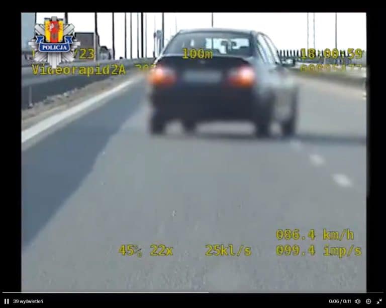 Nie posiadał uprawnień do kierowania pojazdem i jechał autostradą „pod prąd”